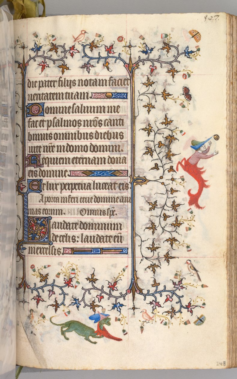 Stundenbuch von Karl dem Edlen, König von Navarra 1361-1425: fol. 248r, Text von Master of the Brussels Initials and Associates