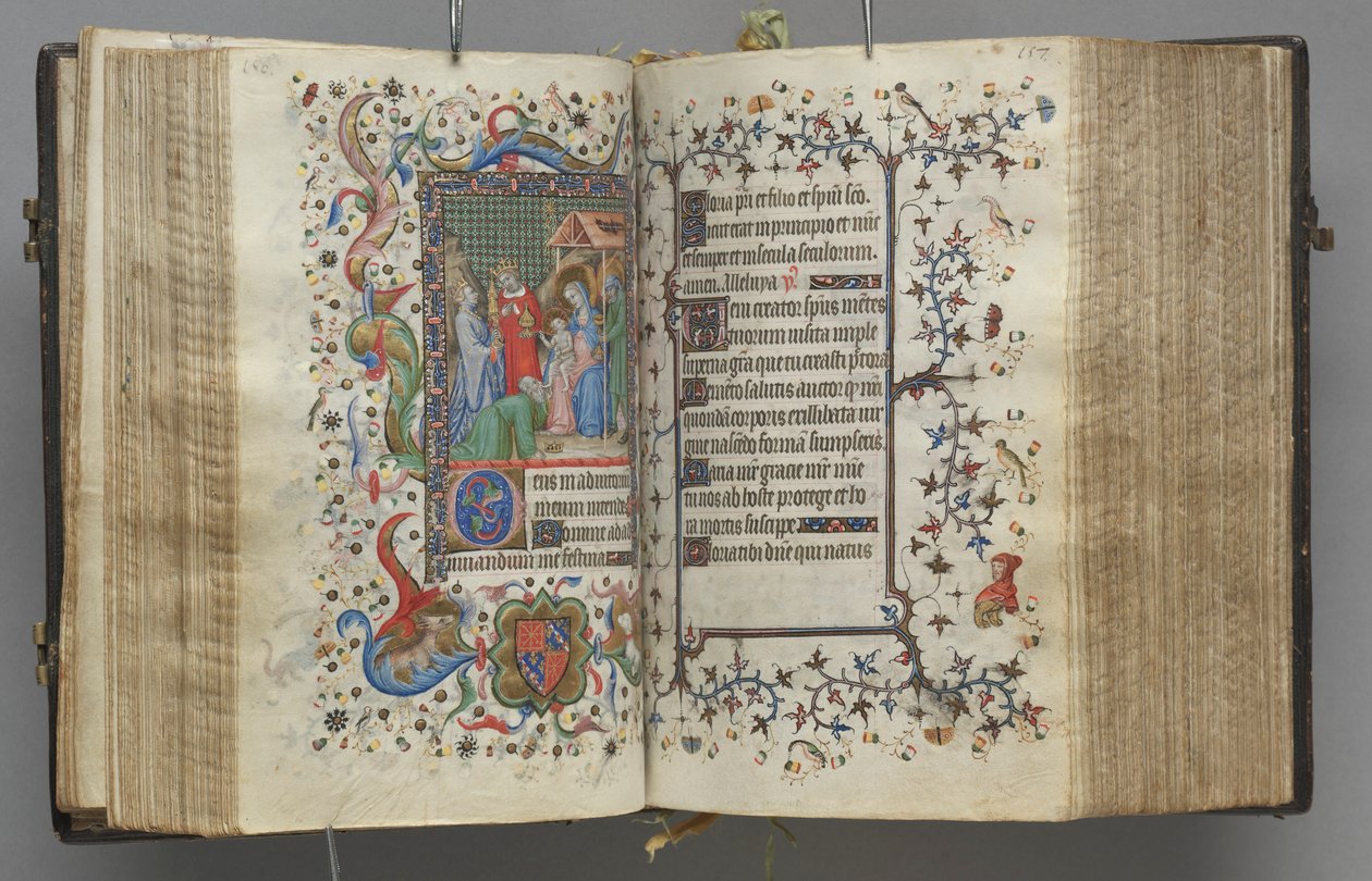 Stundenbuch von Karl dem Edlen, König von Navarra 1361-1425: fol. 79r, Text, um 1405 von Master of the Brussels Initials and Associates