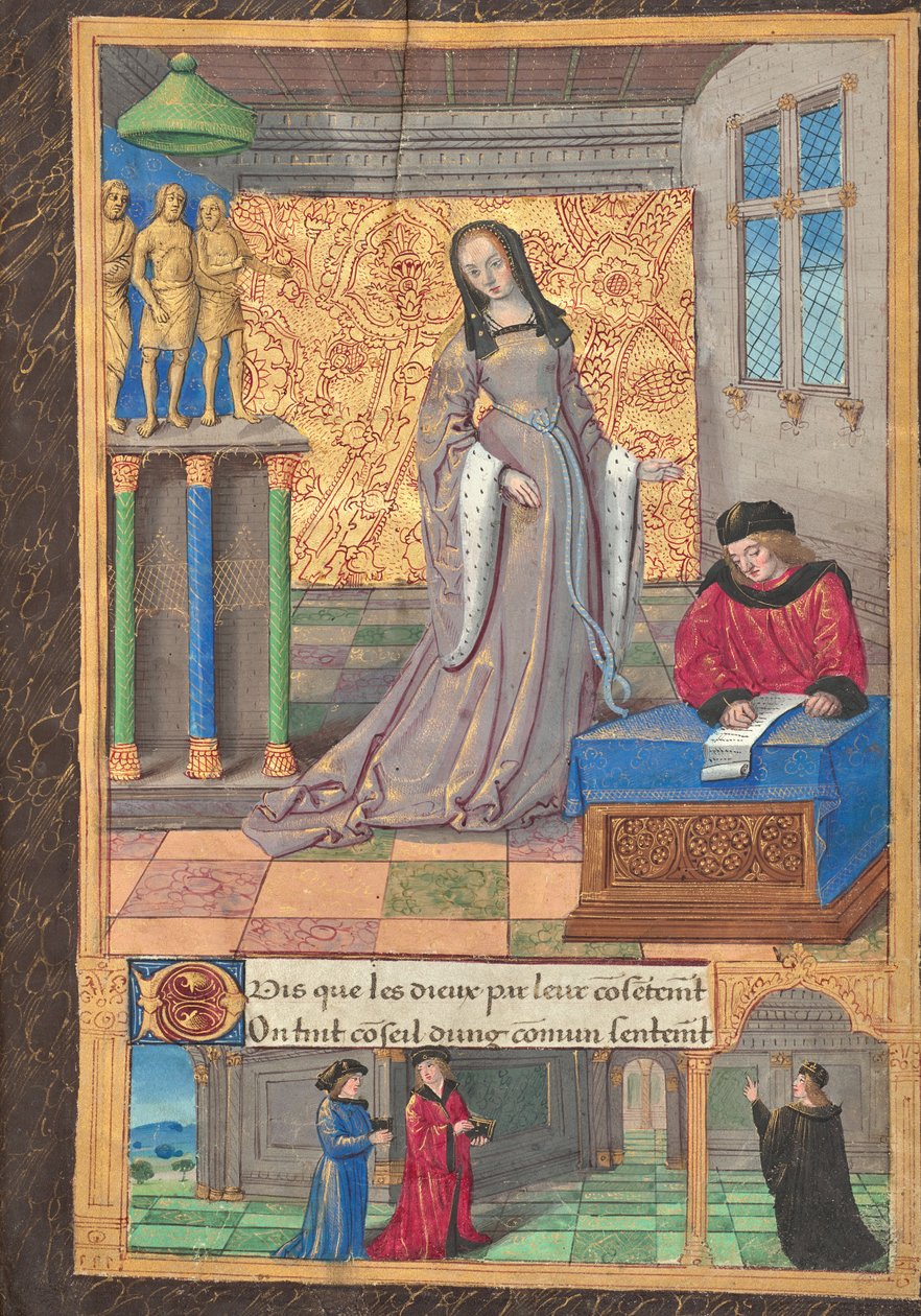 Die unvergleichliche Dame wird zur schönsten Frau erklärt von Master of the Chronique scandaleuse