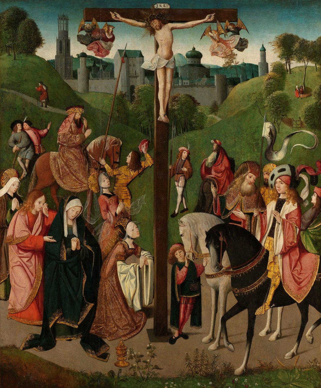 Die Kreuzigung (Christus am Kreuz) von Master of the Figdor Deposition (circle of)