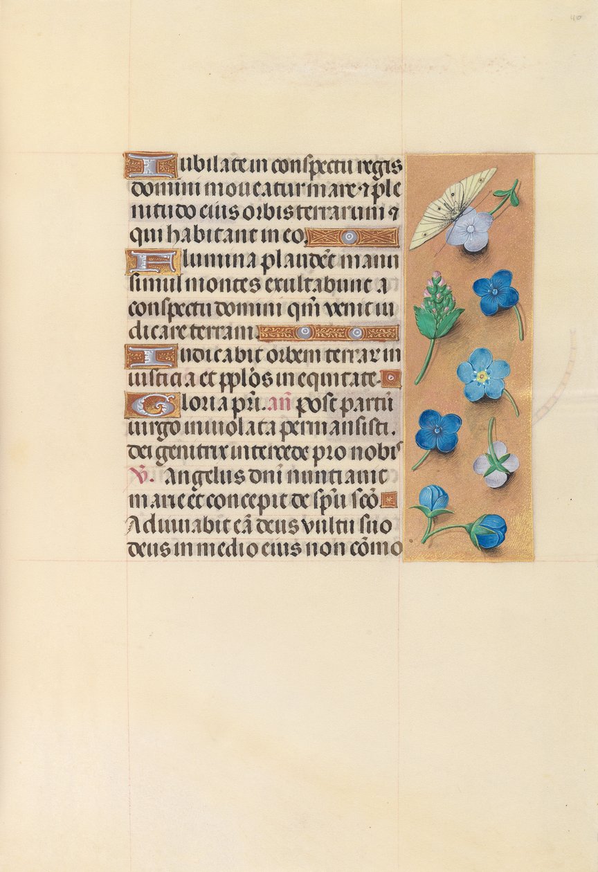Stundenbuch der Königin Isabella der Katholischen, Königin von Spanien: Fol. 110r, ca. 1500 von Master of the First Prayerbook of Maximillian