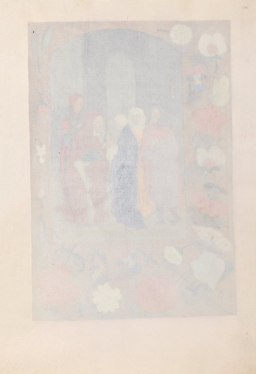 Stundenbuch der Königin Isabella der Katholischen, Königin von Spanien: Fol. 141r, um 1500 von Master of the First Prayerbook of Maximillian
