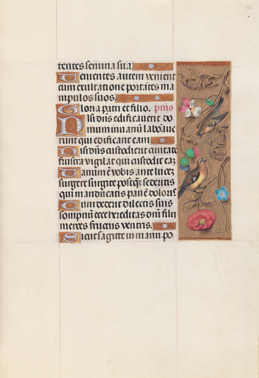 Stundenbuch der Königin Isabella der Katholischen, Königin von Spanien: Fol. 143r, ca. 1500 von Master of the First Prayerbook of Maximillian
