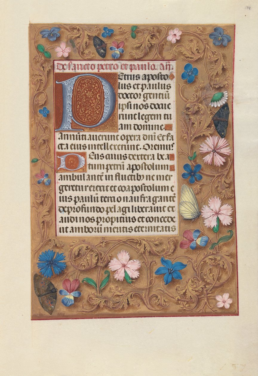 Stundenbuch der Königin Isabella der Katholischen, Königin von Spanien: Fol. 174r, ca. 1500 von Master of the First Prayerbook of Maximillian
