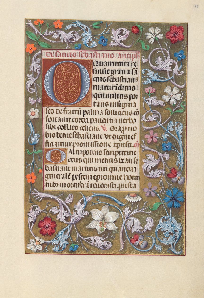 Stunden der Königin Isabella der Katholischen, Königin von Spanien: Fol. 178r, um 1500 von Master of the First Prayerbook of Maximillian