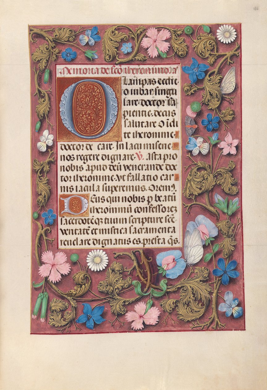 Stundenbuch der Königin Isabella der Katholischen, Königin von Spanien: Fol. 186r, um 1500 von Master of the First Prayerbook of Maximillian