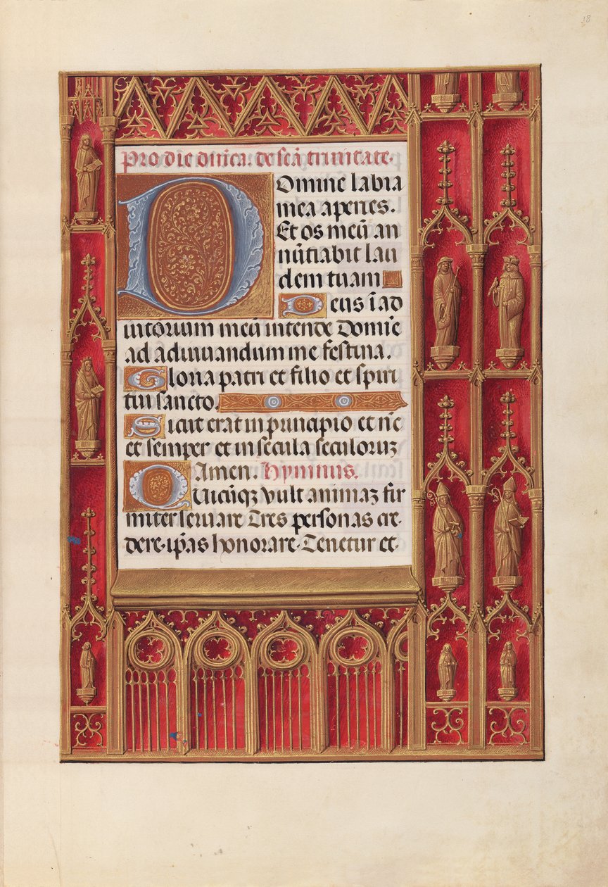 Stundenbuch der Königin Isabella der Katholischen, Königin von Spanien: Fol. 18r von Master of the First Prayerbook of Maximillian