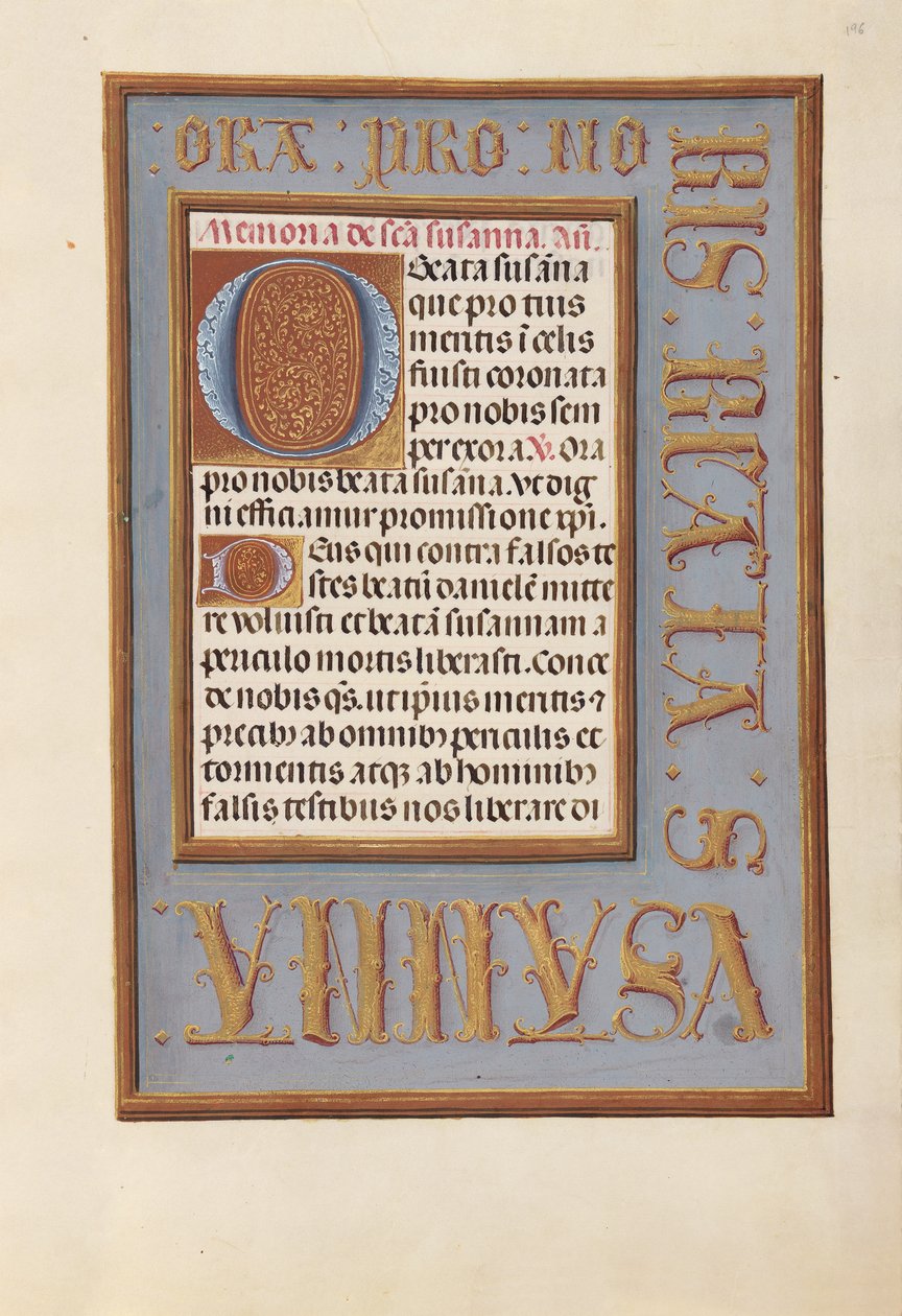 Stundenbuch der Königin Isabella der Katholischen, Königin von Spanien: Fol. 196r, um 1500 von Master of the First Prayerbook of Maximillian