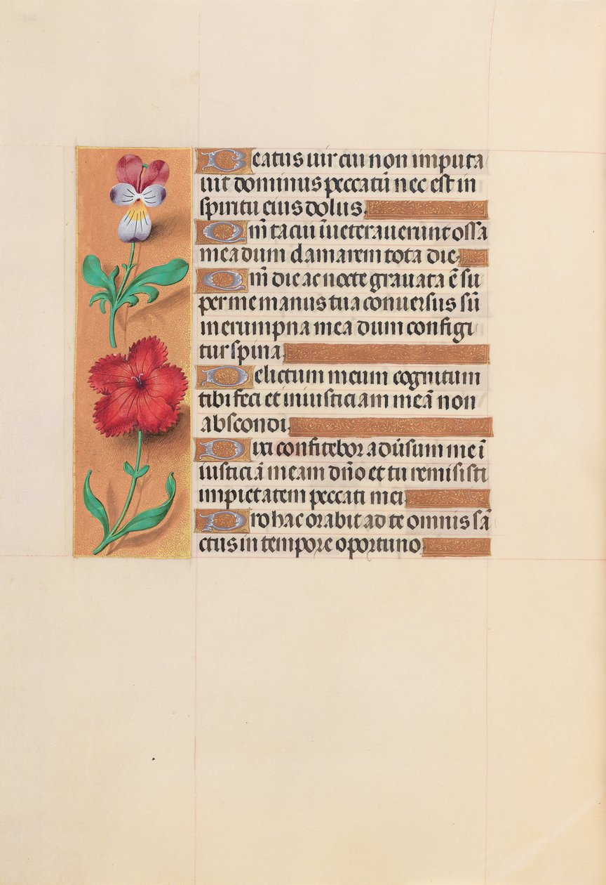Stundenbuch der Königin Isabella der Katholischen, Königin von Spanien: Fol. 201v, ca. 1500 von Master of the First Prayerbook of Maximillian