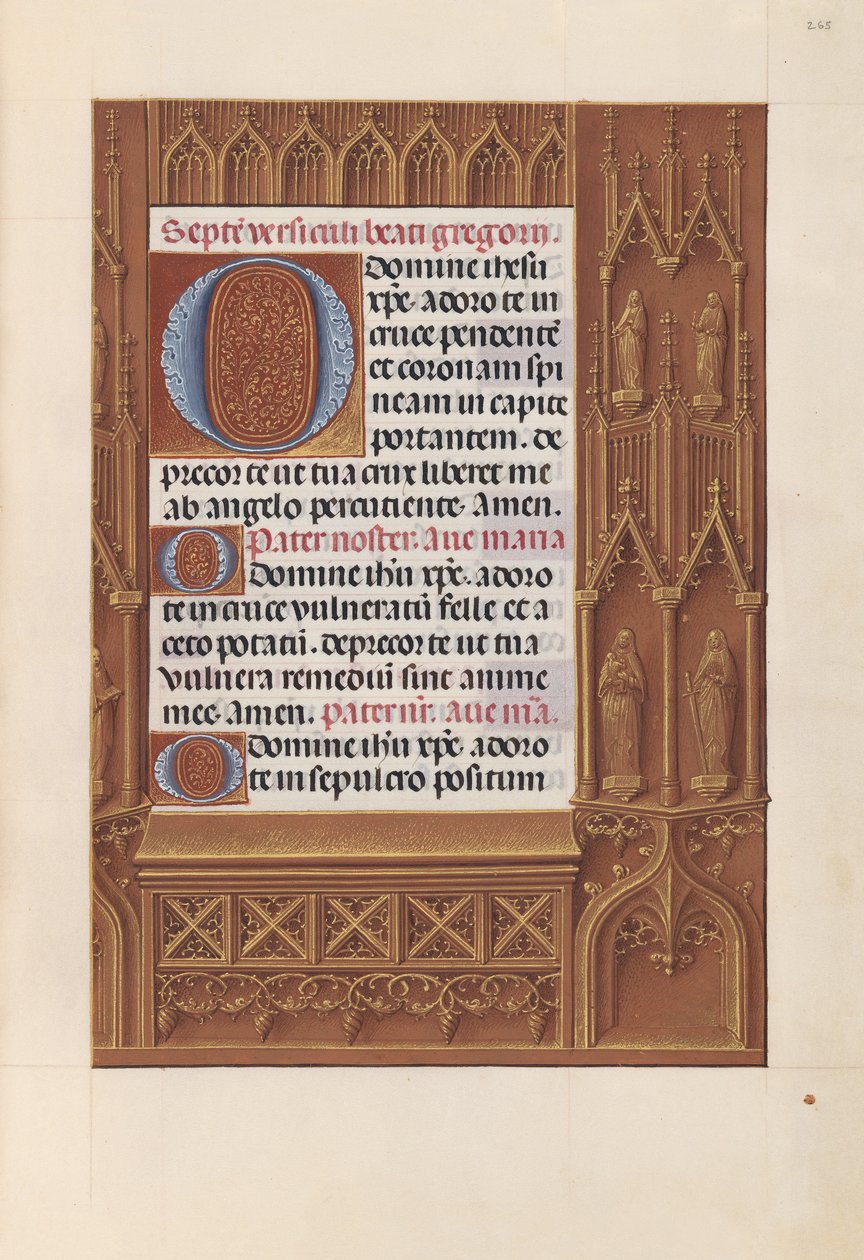 Stunden der Königin Isabella der Katholischen, Königin von Spanien: Fol. 265r, um 1500 von Master of the First Prayerbook of Maximillian