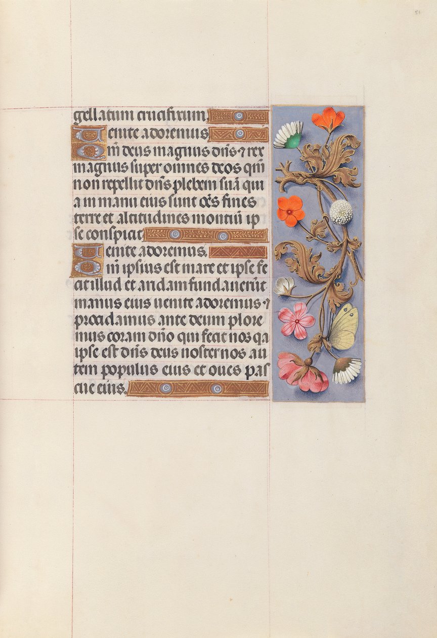 Stundenbuch der Königin Isabella die Katholische, Königin von Spanien: Fol. 51r, ca. 1500 von Master of the First Prayerbook of Maximillian