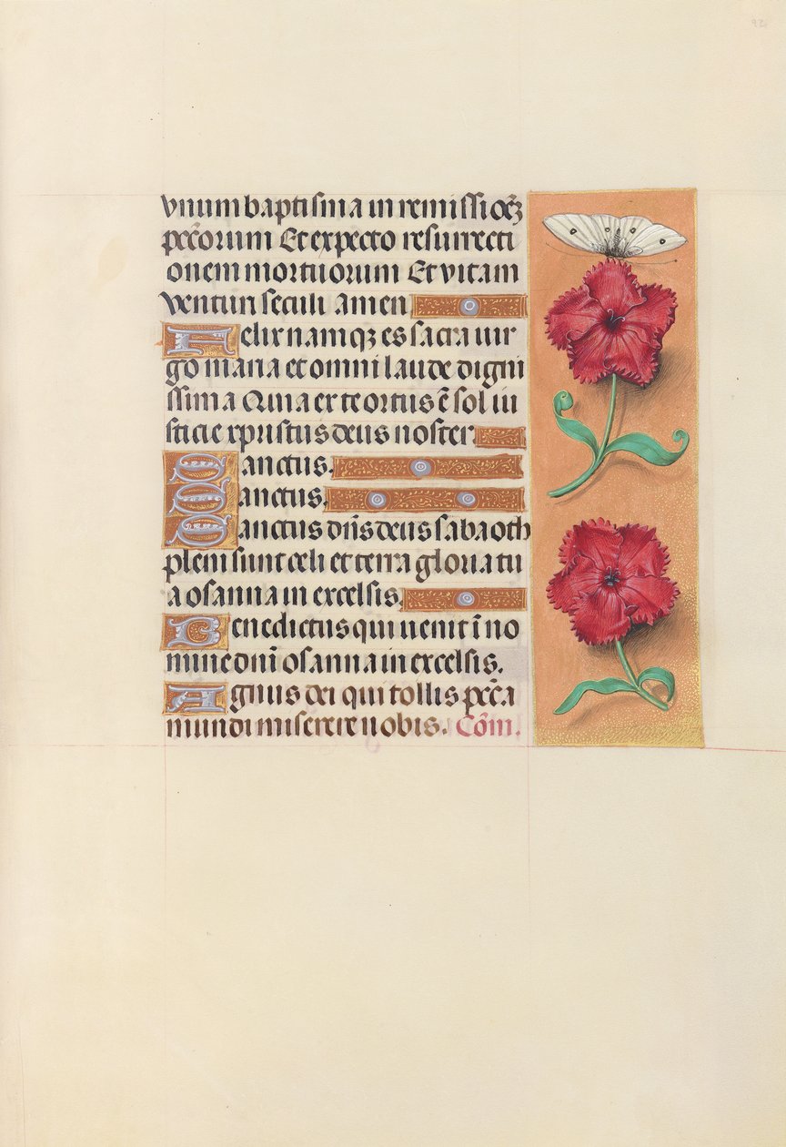 Stundenbuch der Königin Isabella der Katholischen, Königin von Spanien: Fol. 92r, ca. 1500 von Master of the First Prayerbook of Maximillian
