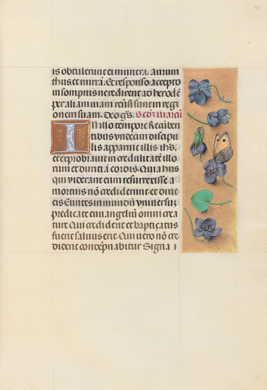 Stundenbuch der Königin Isabella der Katholischen, Königin von Spanien: Fol. 96r, um 1500 von Master of the First Prayerbook of Maximillian