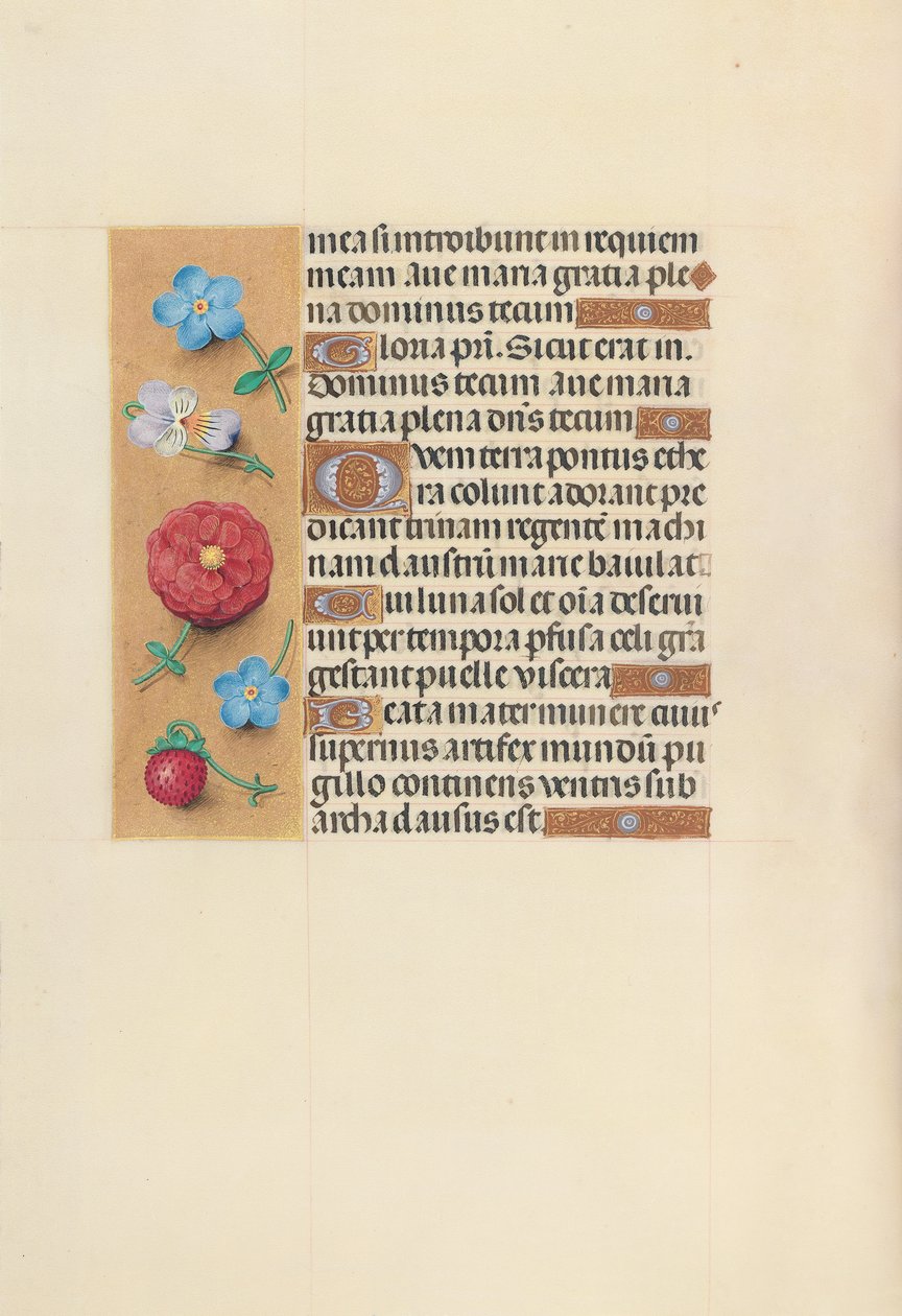 Stundenbuch der Königin Isabella der Katholischen, Königin von Spanien: Fol. 99v, ca. 1500 von Master of the First Prayerbook of Maximillian