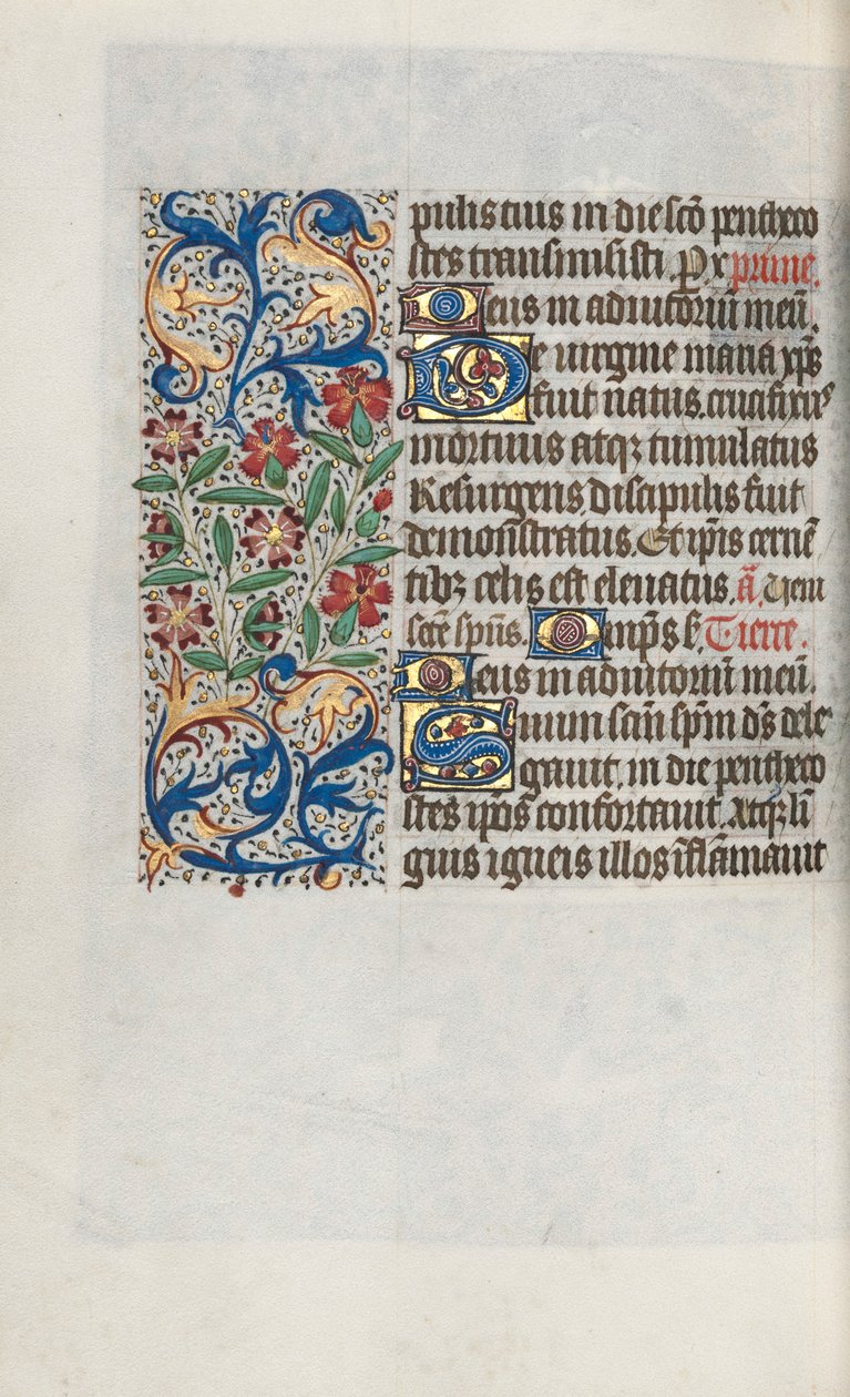 Stundenbuch Gebrauch von Rouen: fol. 100v, um 1470 von Master of the Geneva Latini