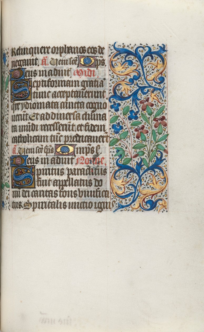 Stundenbuch Gebrauch von Rouen: fol. 101r, um 1470 von Master of the Geneva Latini