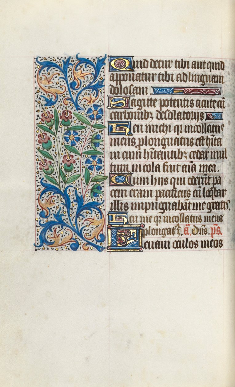 Stundenbuch Gebrauch von Rouen: fol. 104v von Master of the Geneva Latini