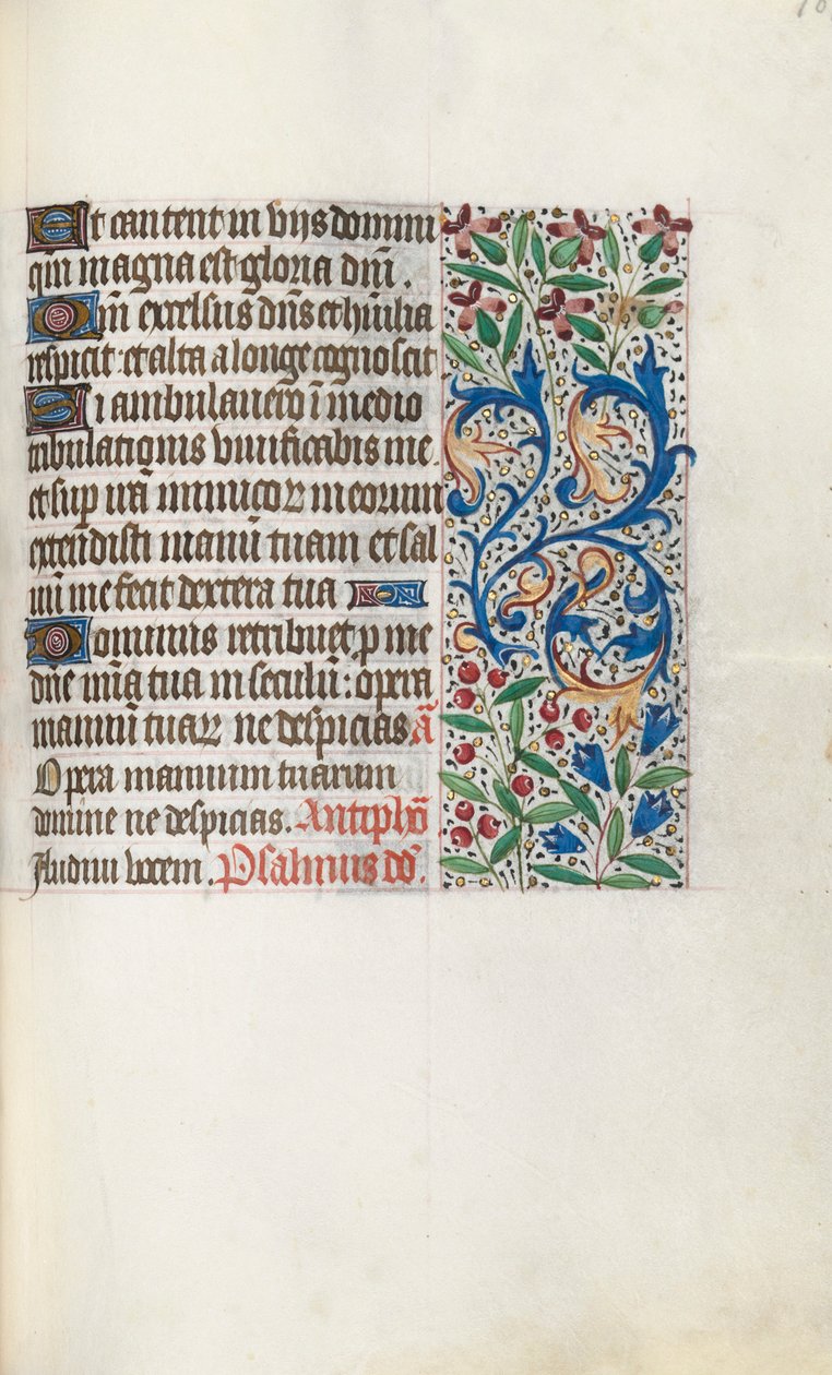 Stundenbuch Gebrauch von Rouen: fol. 107r, um 1470 von Master of the Geneva Latini