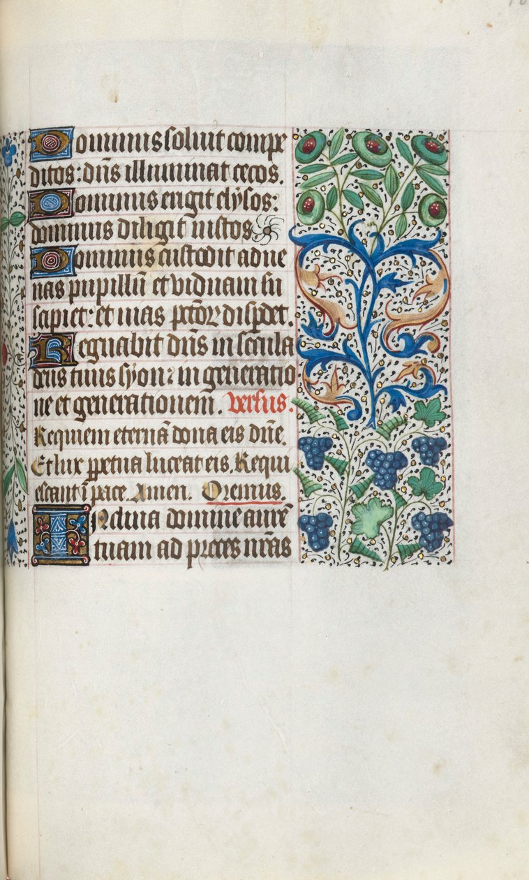 Stundenbuch Gebrauch von Rouen: fol. 109r, ca. 1470 von Master of the Geneva Latini