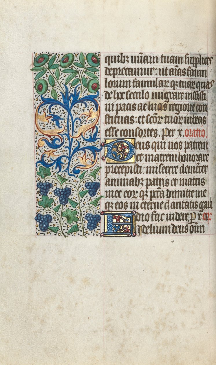 Stundenbuch Gebrauch von Rouen: fol. 109v, ca. 1470 von Master of the Geneva Latini