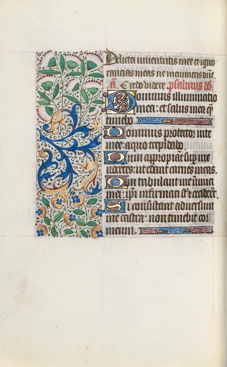 Stundenbuch Gebrauch von Rouen: fol. 120v, um 1470 von Master of the Geneva Latini