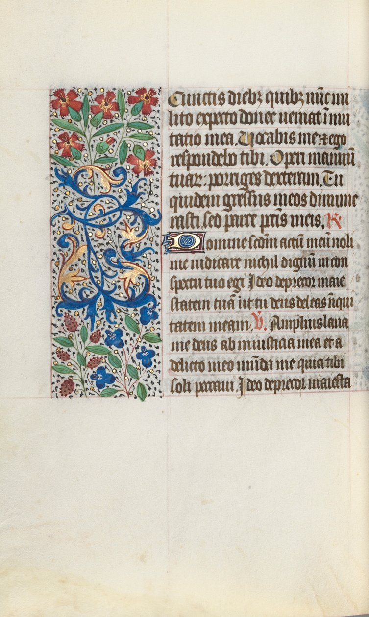 Stundenbuch Gebrauch von Rouen: fol. 124v, ca. 1470 von Master of the Geneva Latini