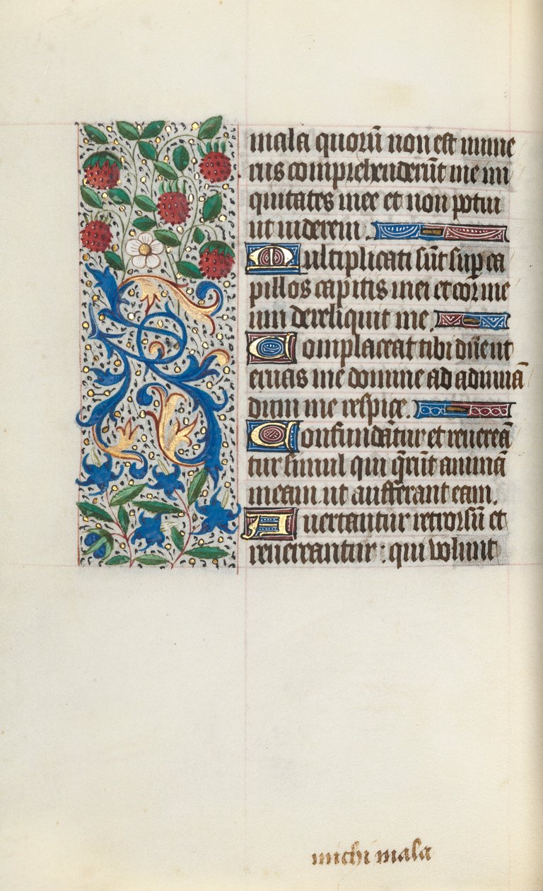 Stundenbuch Gebrauch von Rouen: fol. 126v, um 1470 von Master of the Geneva Latini