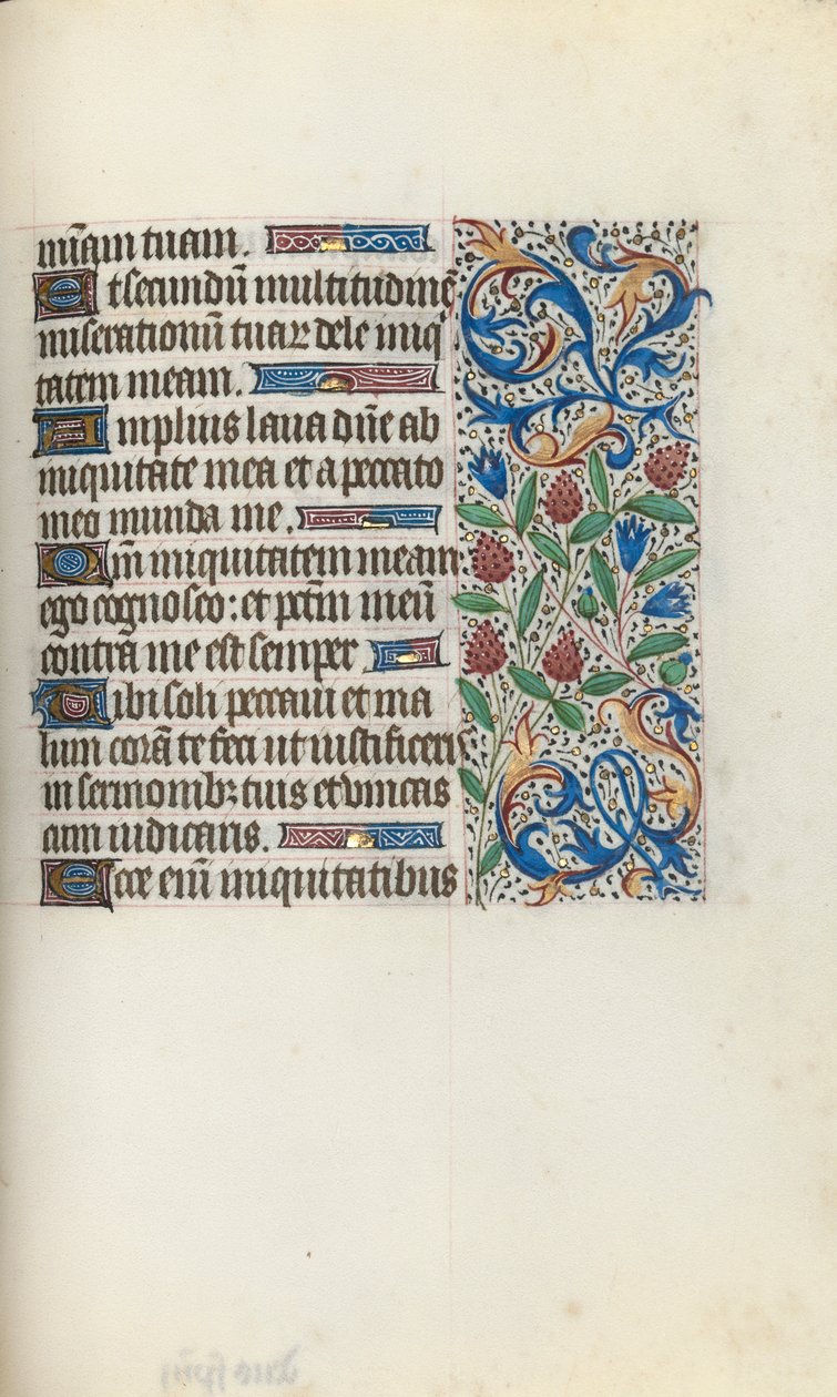Stundenbuch Gebrauch von Rouen: fol. 134r, um 1470 von Master of the Geneva Latini