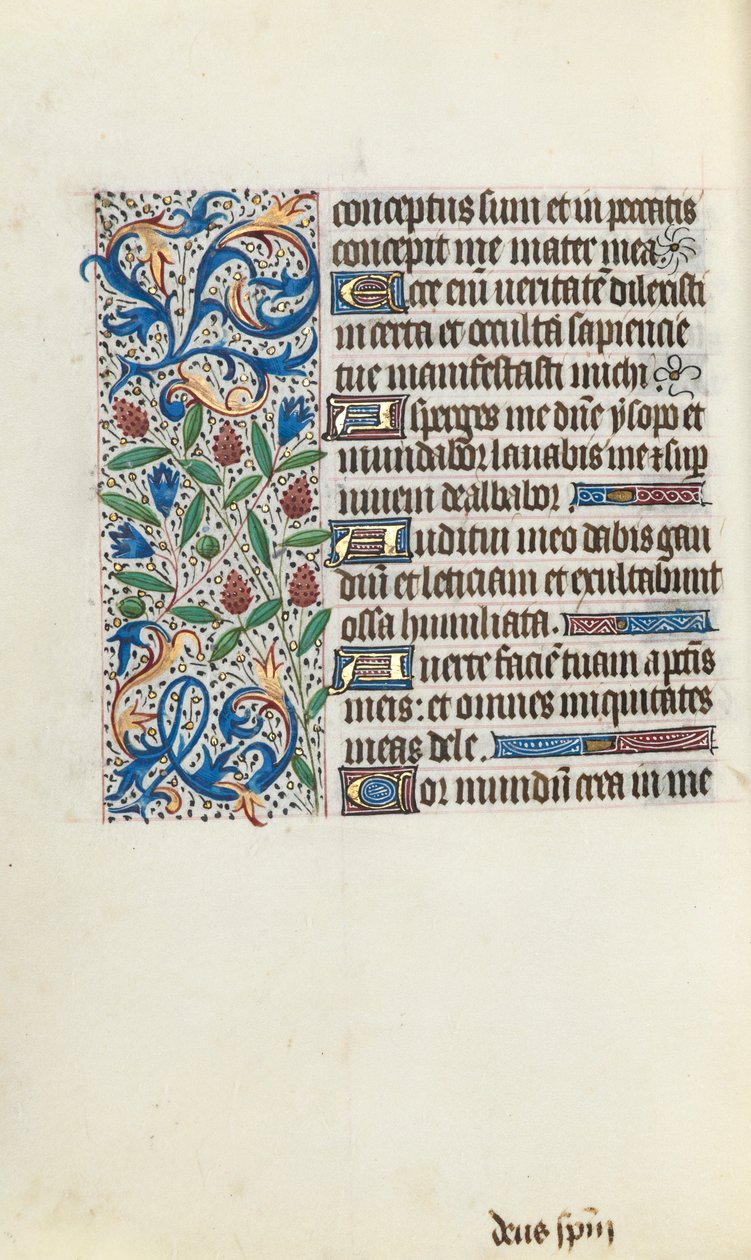Stundenbuch Gebrauch von Rouen: fol. 134v, um 1470 von Master of the Geneva Latini