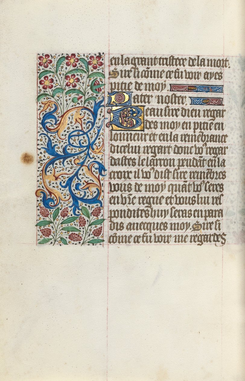 Stundenbuch Gebrauch von Rouen: fol. 154v, ca. 1470 von Master of the Geneva Latini