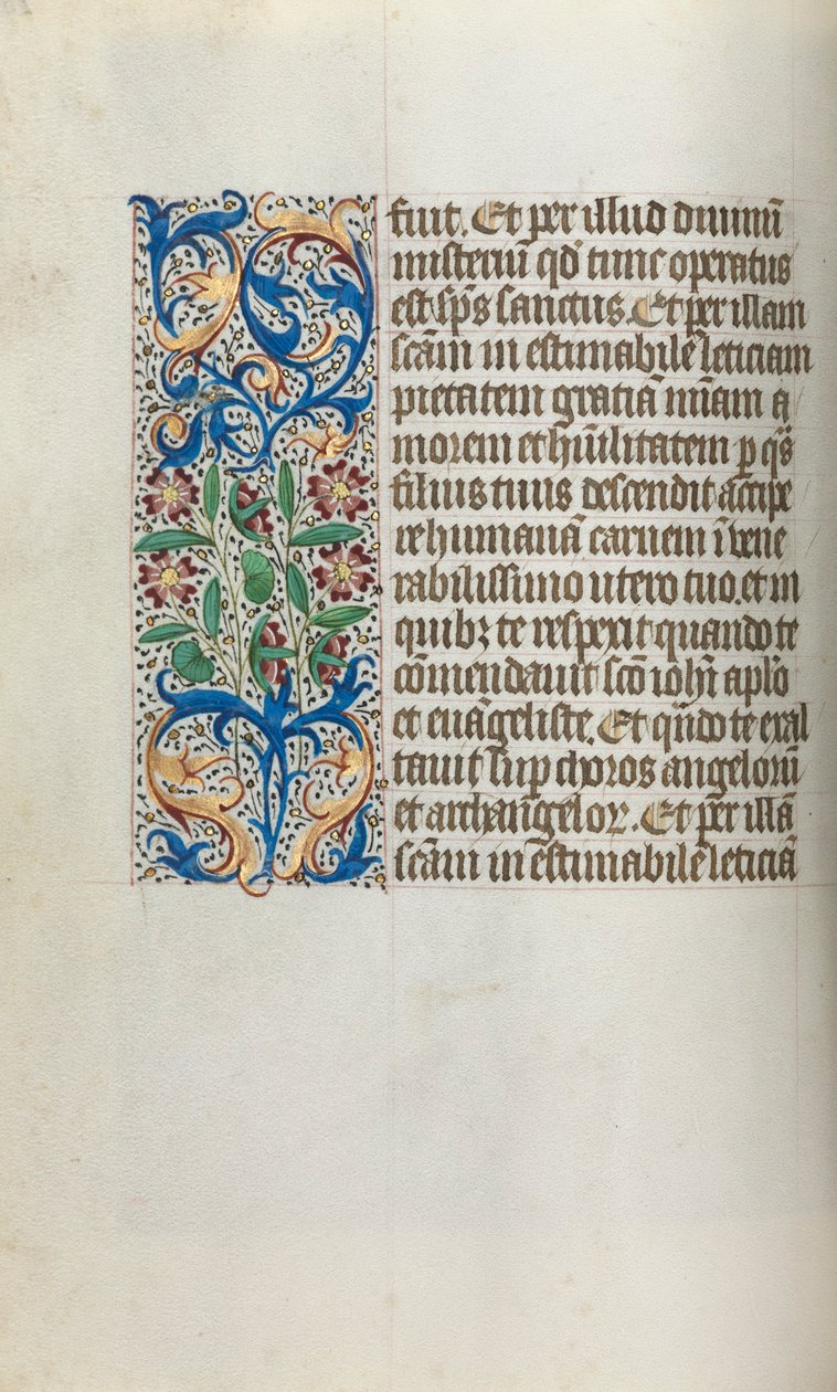 Stundenbuch Gebrauch von Rouen: fol. 19v, um 1470 von Master of the Geneva Latini