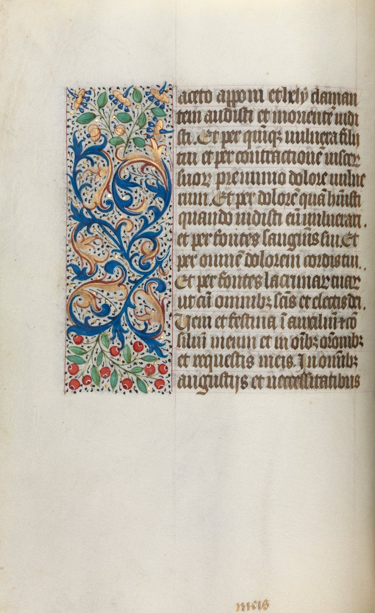 Stundenbuch Gebrauch von Rouen: fol. 20v, ca. 1470 von Master of the Geneva Latini