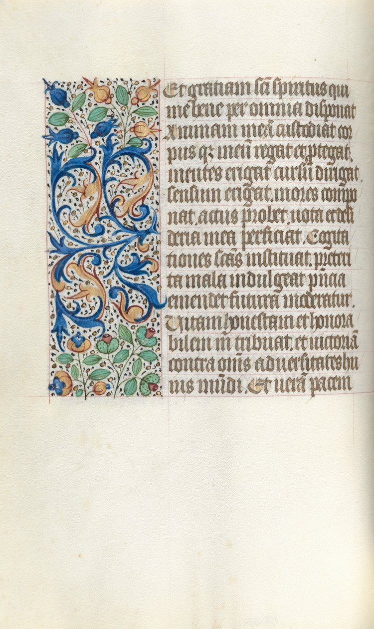 Stundenbuch Gebrauch von Rouen: fol. 21v, ca. 1470 von Master of the Geneva Latini