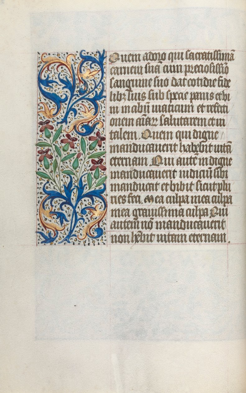 Stundenbuch Gebrauch von Rouen: fol. 23v, ca. 1470 von Master of the Geneva Latini