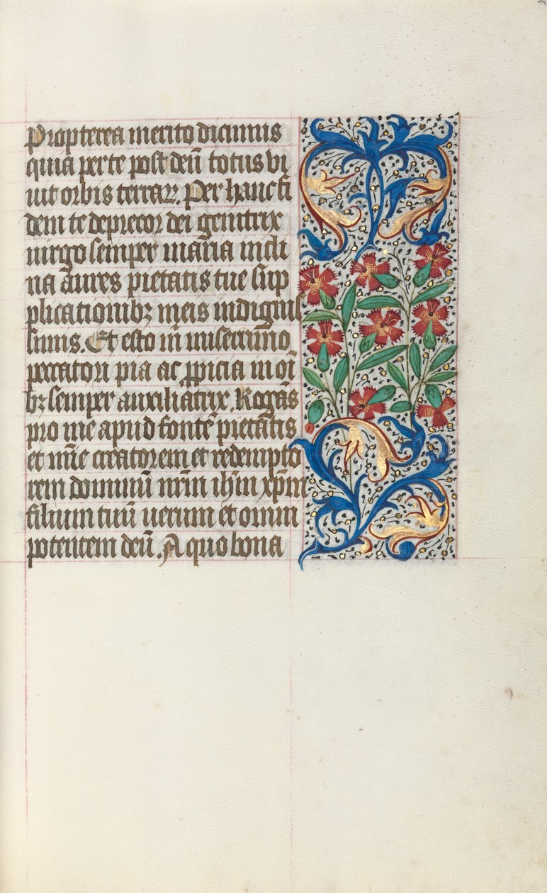 Stundenbuch Gebrauch von Rouen: fol. 24r, um 1470 von Master of the Geneva Latini