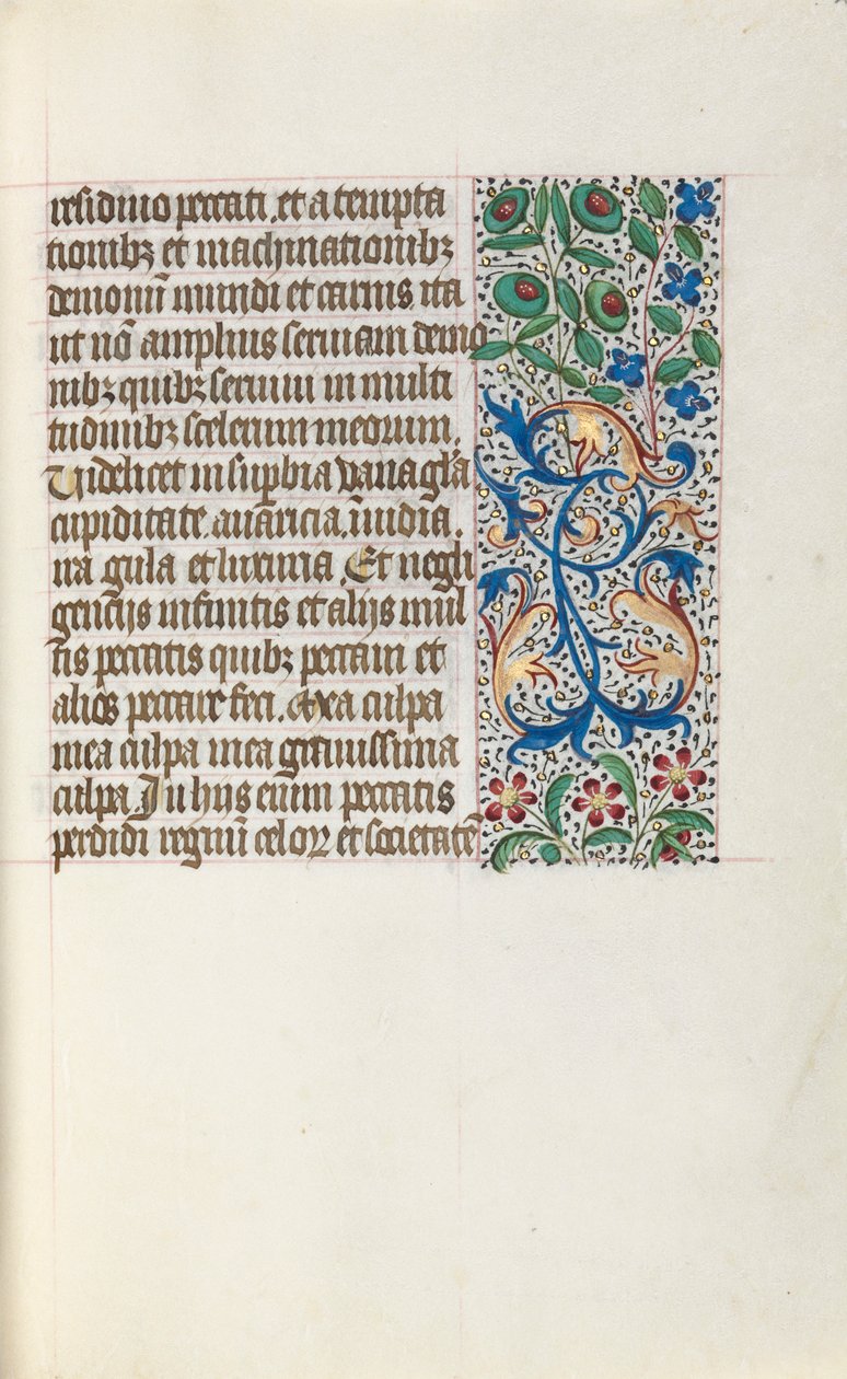 Stundenbuch Gebrauch von Rouen: fol. 25r, um 1470 von Master of the Geneva Latini