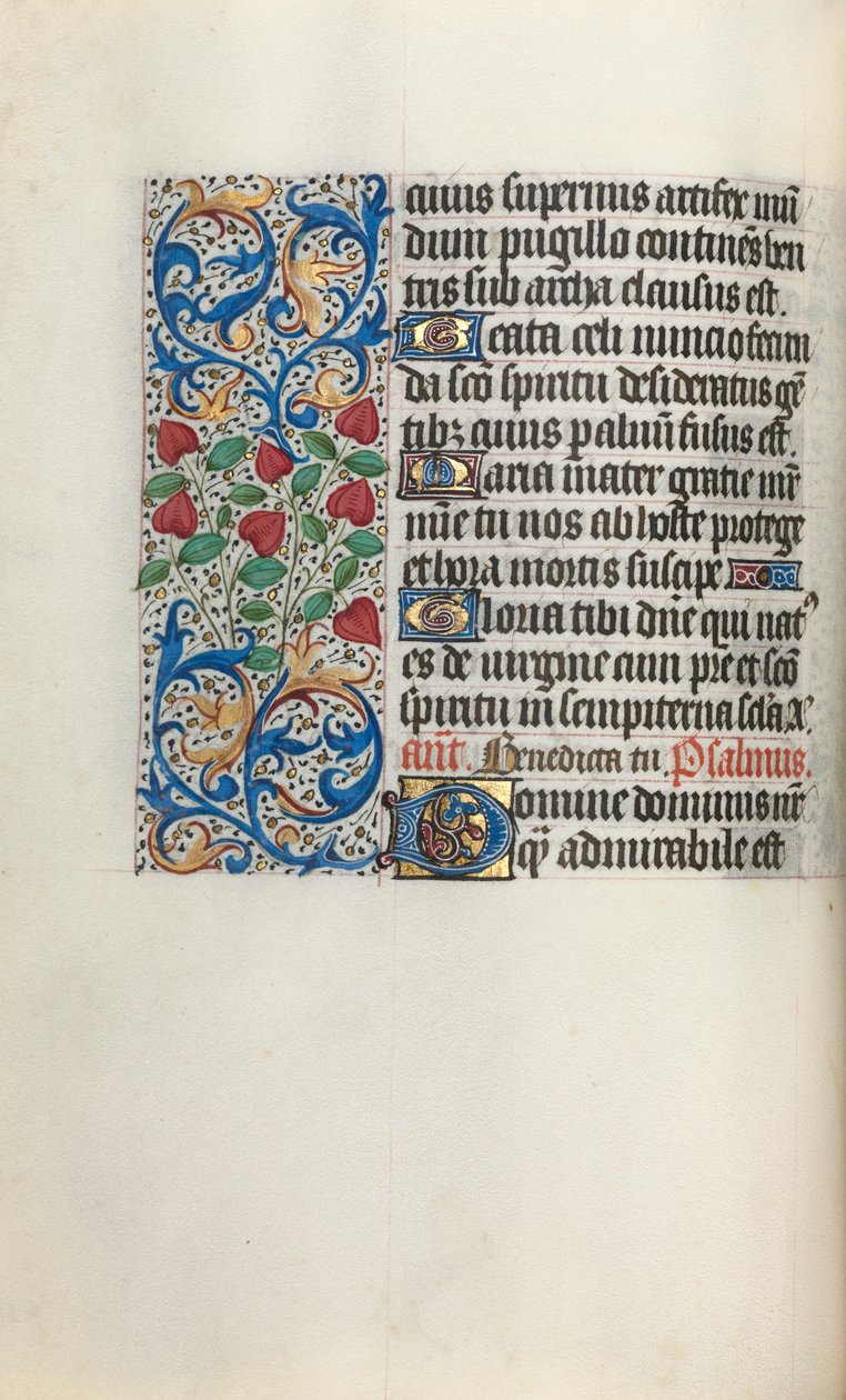 Stundenbuch Gebrauch von Rouen: fol. 30v, ca. 1470 von Master of the Geneva Latini