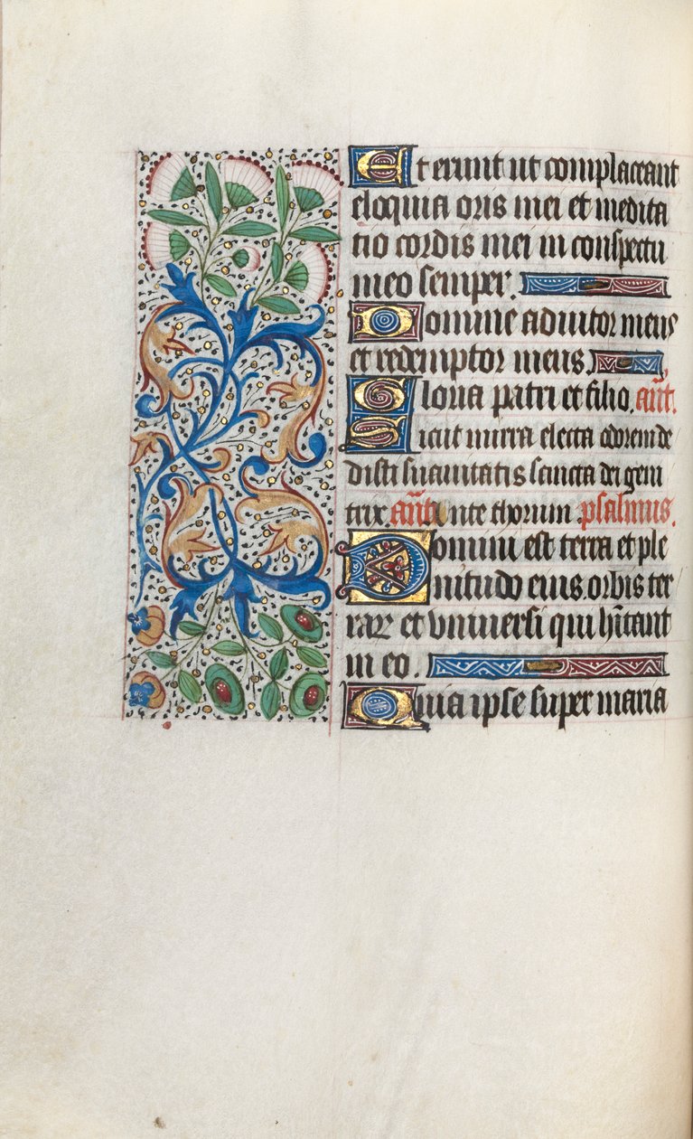 Stundenbuch Gebrauch von Rouen: fol. 33v, ca. 1470 von Master of the Geneva Latini