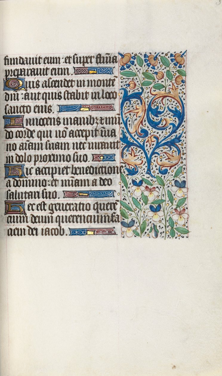 Stundenbuch Gebrauch von Rouen: fol. 34r, ca. 1470 von Master of the Geneva Latini
