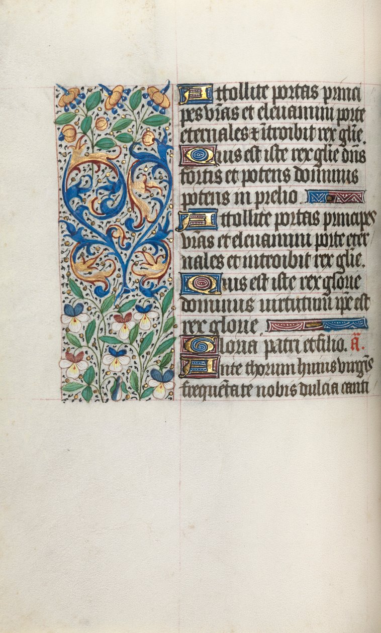 Stundenbuch Gebrauch von Rouen: fol. 34v, ca. 1470 von Master of the Geneva Latini