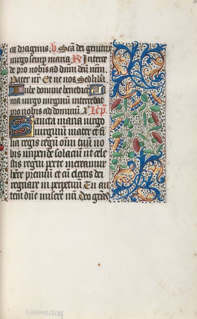 Stundenbuch Gebrauch von Rouen: fol. 35r, ca. 1470 von Master of the Geneva Latini