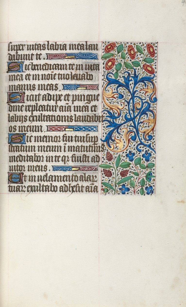 Stundenbuch Gebrauch von Rouen: fol. 40r, ca. 1470 von Master of the Geneva Latini