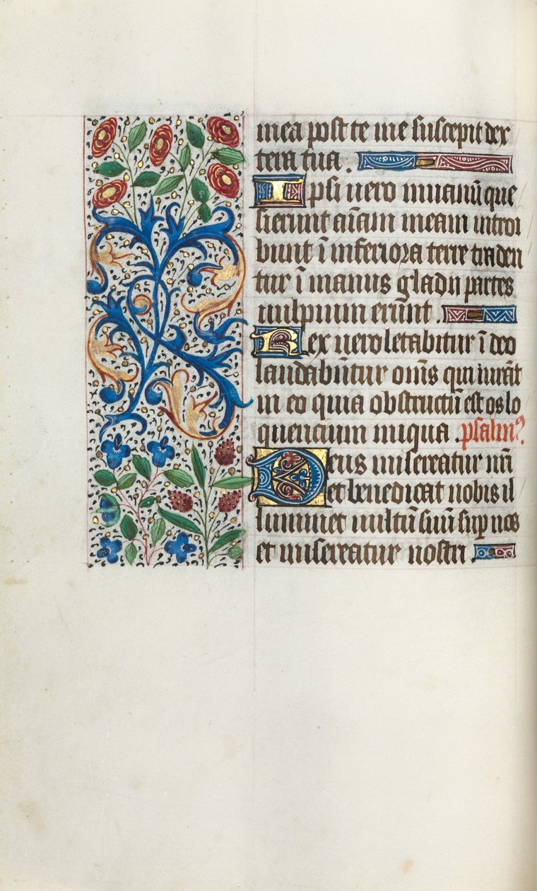 Stundenbuch Gebrauch von Rouen: fol. 40v, ca. 1470 von Master of the Geneva Latini