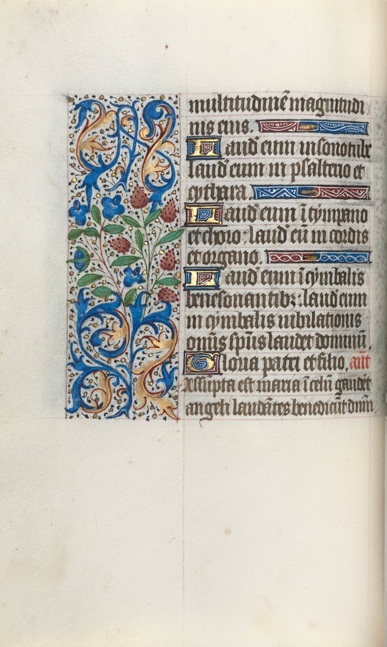 Stundenbuch Gebrauch von Rouen: fol. 46v, ca. 1470 von Master of the Geneva Latini
