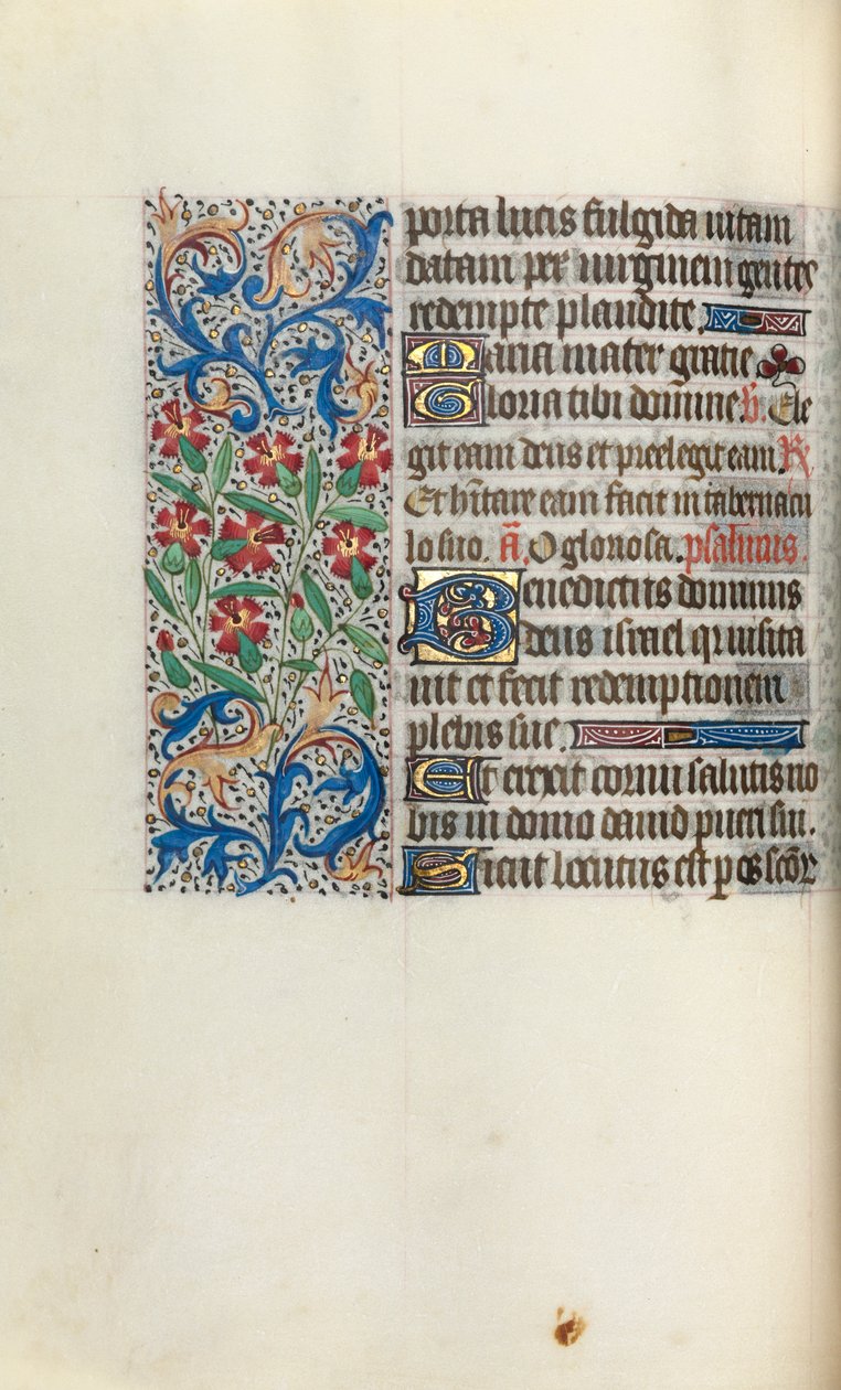 Stundenbuch Gebrauch von Rouen: fol. 47v, um 1470 von Master of the Geneva Latini