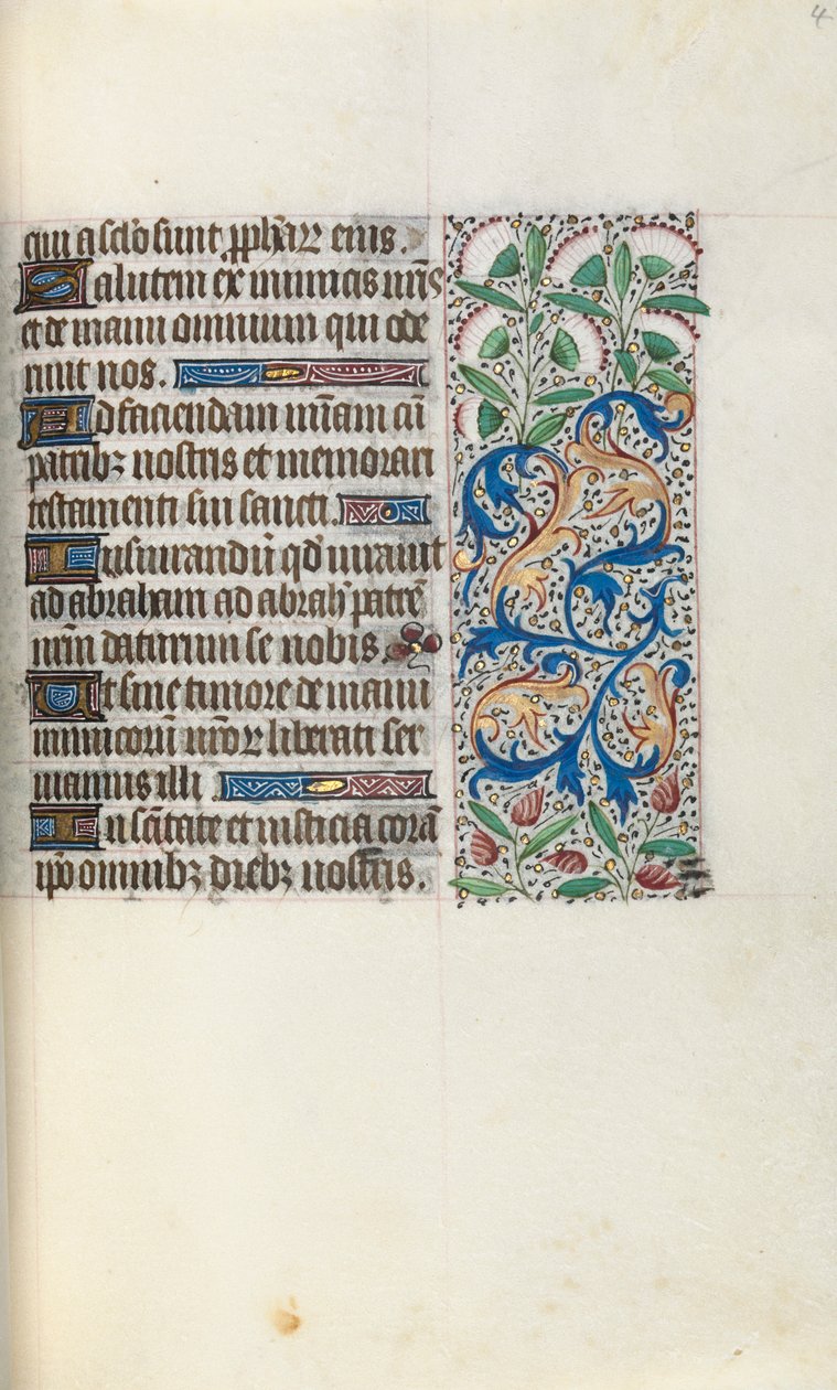 Stundenbuch Gebrauch von Rouen: fol. 48r, um 1470 von Master of the Geneva Latini