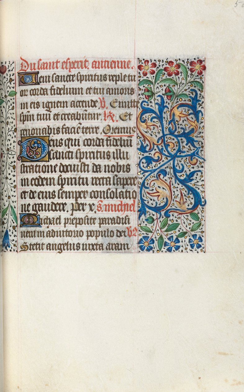 Stundenbuch Gebrauch von Rouen: fol. 50r, um 1470 von Master of the Geneva Latini
