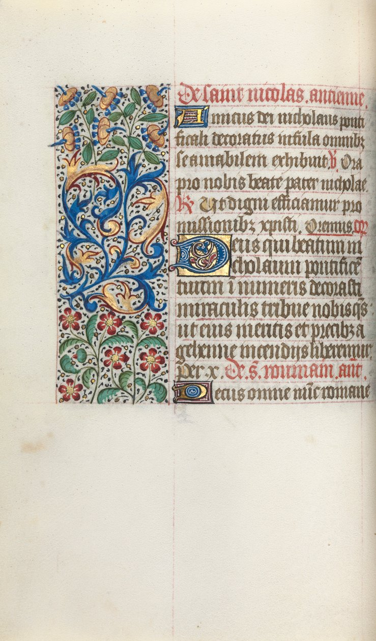 Stundenbuch Gebrauch von Rouen: fol. 52v, ca. 1470 von Master of the Geneva Latini
