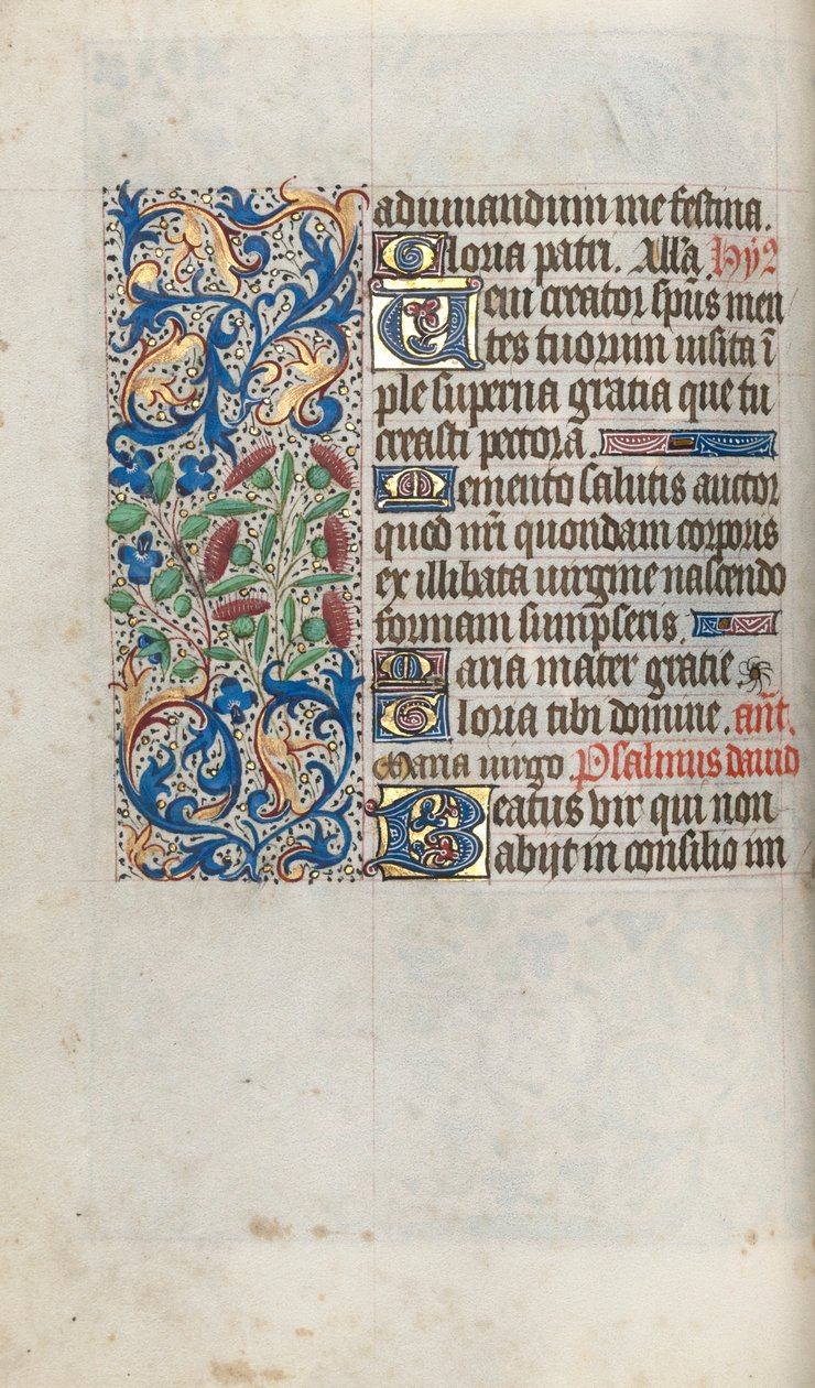Stundenbuch Gebrauch von Rouen: fol. 56v, ca. 1470 von Master of the Geneva Latini