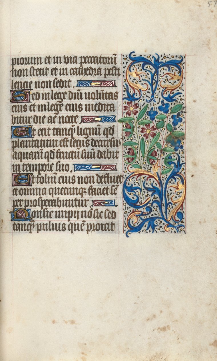 Stundenbuch Gebrauch von Rouen: fol. 57r von Master of the Geneva Latini